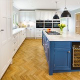 Grey and Blue Painted Kitchen Llandybie